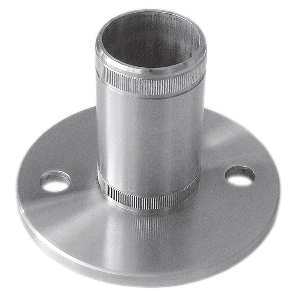 acero inox. Anclaje de suelo V2A Brida Barandilla Placa Redondo Soporte