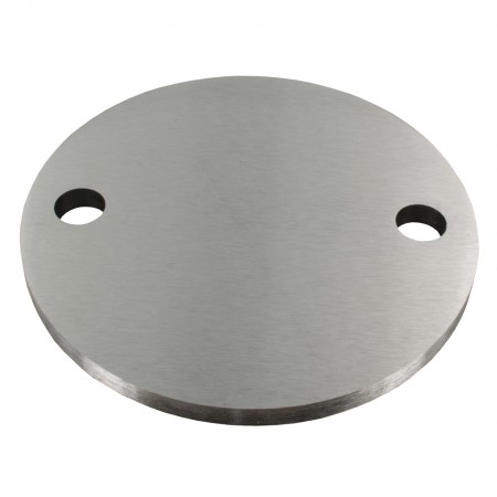 Ankerplatte V2A, einseitig geschliffen, Schliff - Materialstärke, Durchmesser Ø und Bohrung wählbar