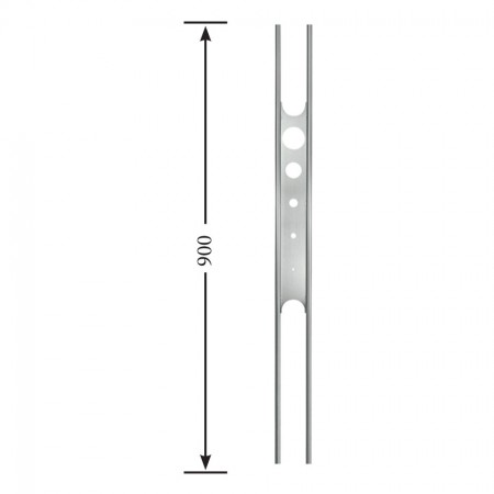 Designstab / Zierstab V2A, Material Ø 12mm, Länge 900mm