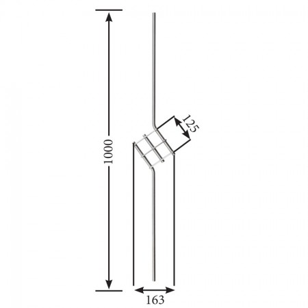 Designstab / Zierstab V2A, Material Ø 12mm, Länge 1000mm