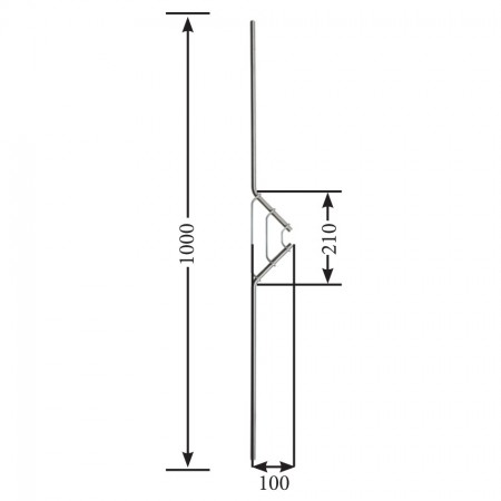 Designstab / Zierstab V2A, Material Ø 12mm, Länge 1000mm