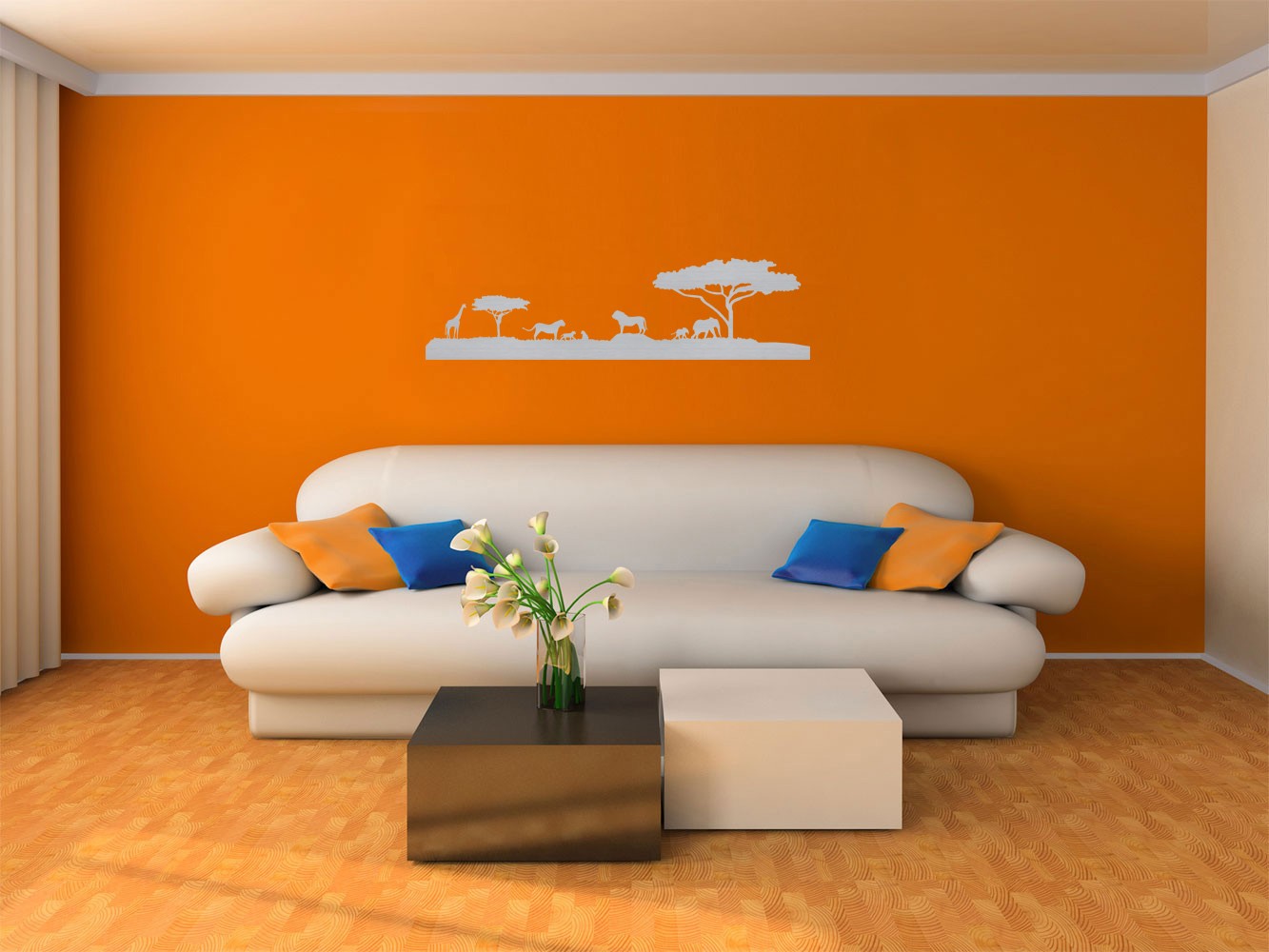 Edelstahl Design Wandtattoo Skyline Afrika Jetzt Online Bestellen