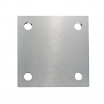 Ankerplatte V2A, einseitig geschliffen, Größe und Materialstärke wählbar