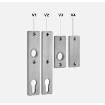 Langschild / Kurzschild V2A für Schlosskästen frei wählbar