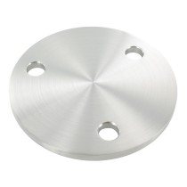 Ankerplatte V2A, einseitig geschliffen, Schliff - Materialstärke, Durchmesser Ø und Bohrung wählbar