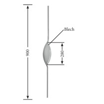 Designstab / Zierstab V2A, Material Ø 12mm, Länge 900mm