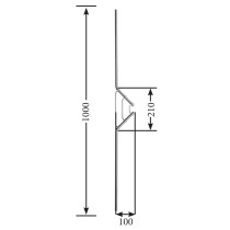 Designstab / Zierstab V2A, Material Ø 12mm, Länge 1000mm