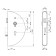 Edelstahl V2A Schlosskasten, Abmessung 42,4 x 145 x 290mm